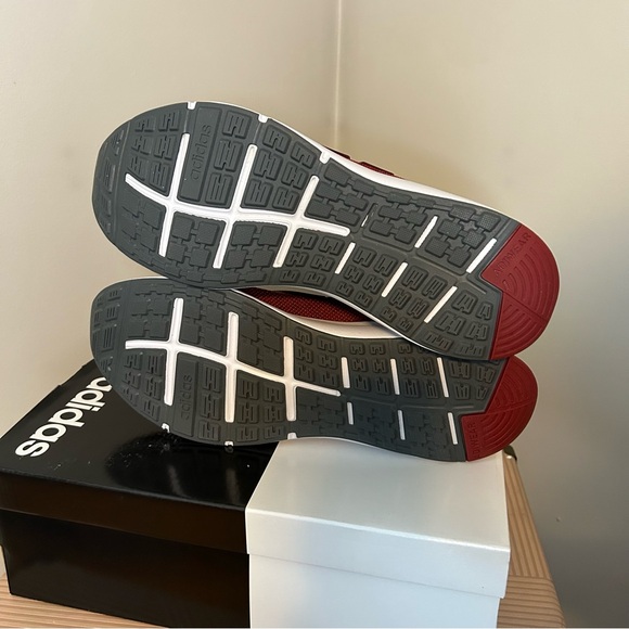 Adidas Men's Maroon Red Black Sneakers EnergyFalcon Running Shoes New 10.5 - Picture 12 of 14